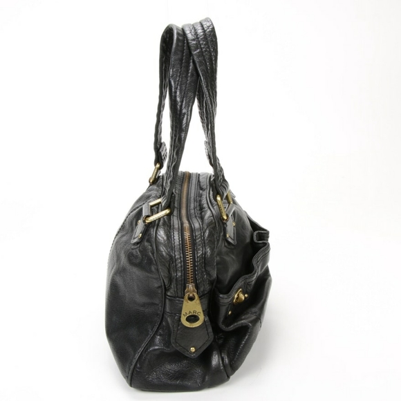 Marc Jacob's black leather grained shoulder bag - Picture 4 of 11